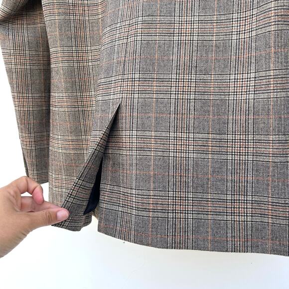 Julie Fagerholt Heartmade Blazer Glen Plaid Check Wool 4 Scandi Jacket 36 - Picture 7 of 10